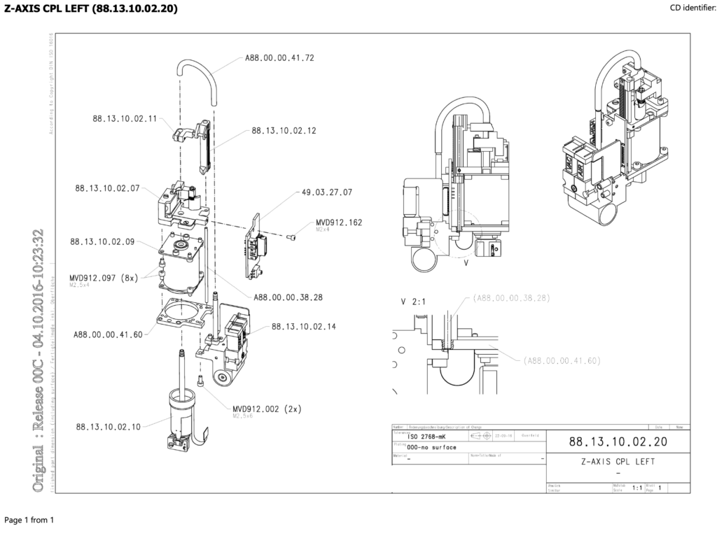 MT2168 Z-Axis CPL 88.13.10.02.20 replacement semiconductor