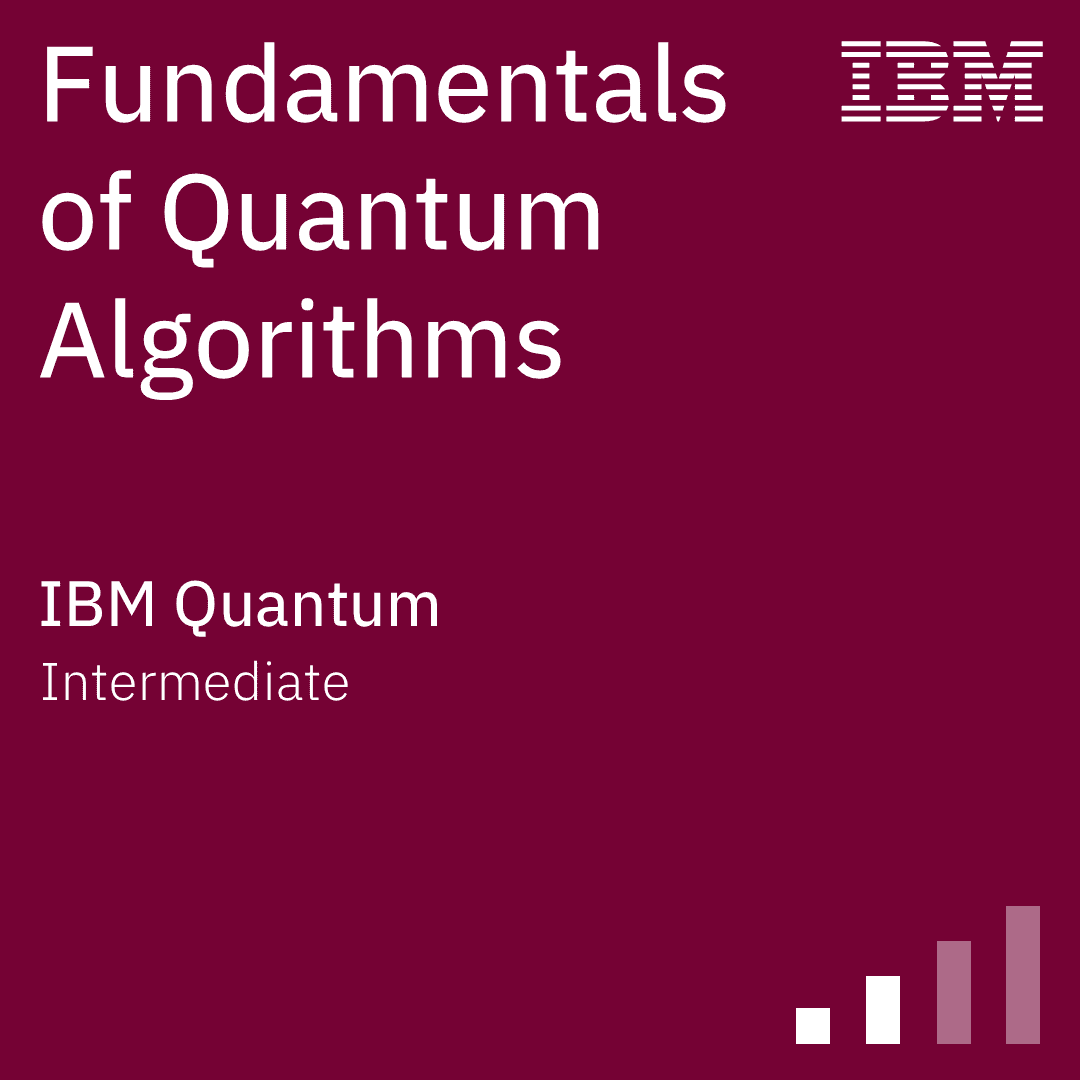 IBM Fundamentals of Quantum Algorithms certification badge
